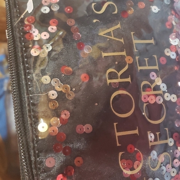 VICTORIA'S secret cosmetic bag sequins EUC - Picture 2 of 4